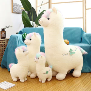 Mô Phỏng Búp Bê Alpaca Sang Trọng Đồ Chơi Cỏ Bùn Ngựa Series Búp Bê Cừu Trẻ Em Quà Tặng Gối
