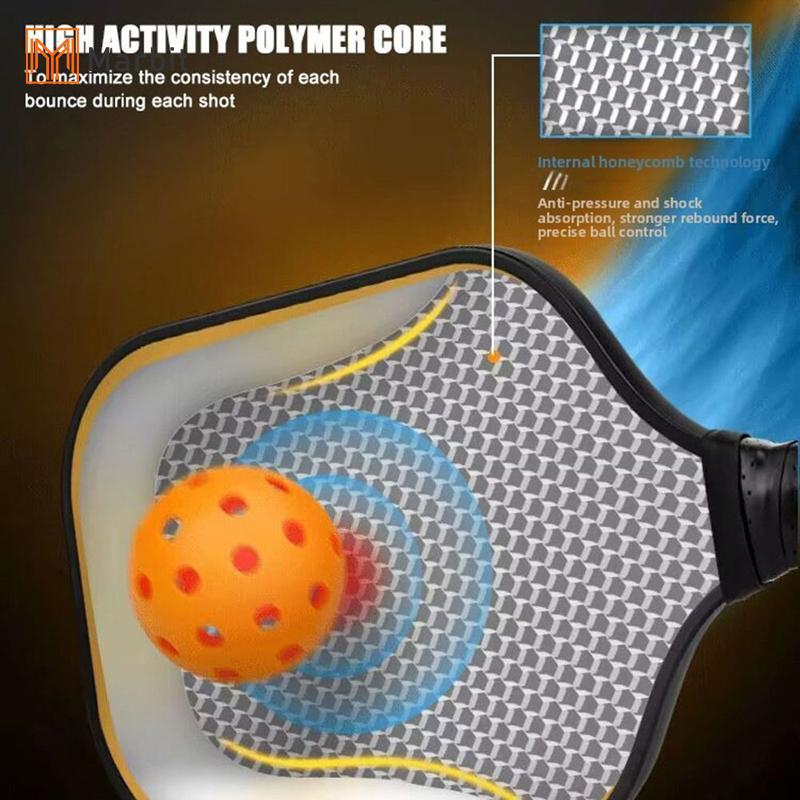 [Mar-T] 1 Mái chèo bóng cọc bằng sợi Carbon với 2 quả bóng Peakball Lý tưởng cho các trận đấu giải trí và thi đấu tập thể dục