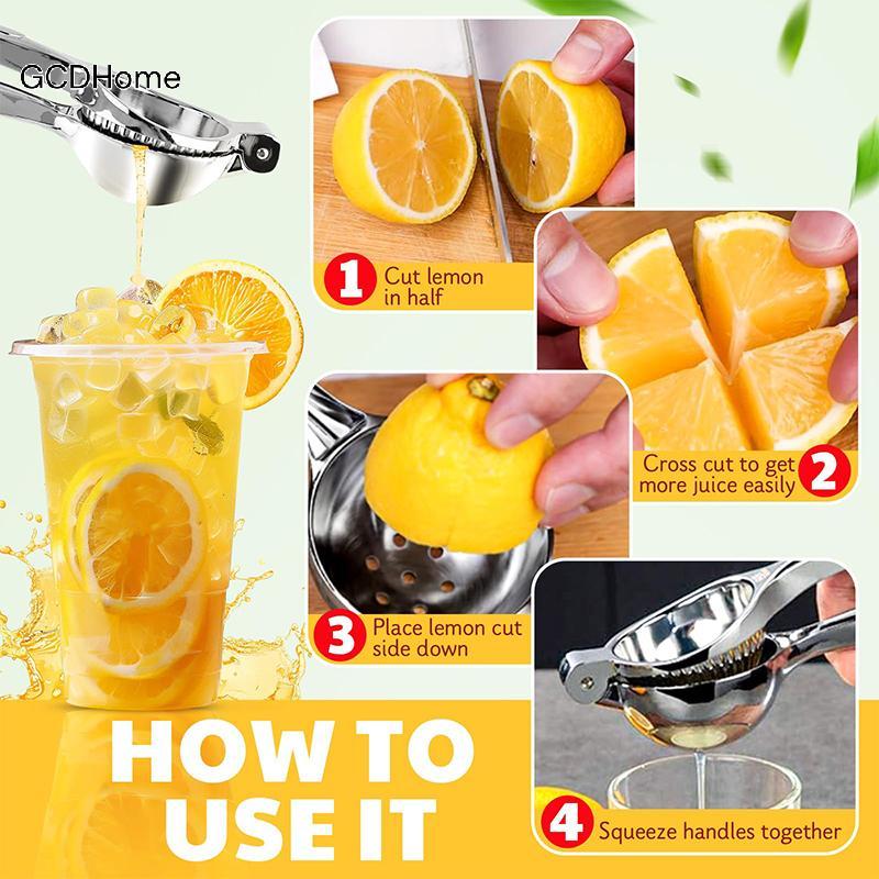 GCDHome Máy ép chanh, cam quýt cực lớn bằng thép không gỉ, ép tay hạng nặng HOT