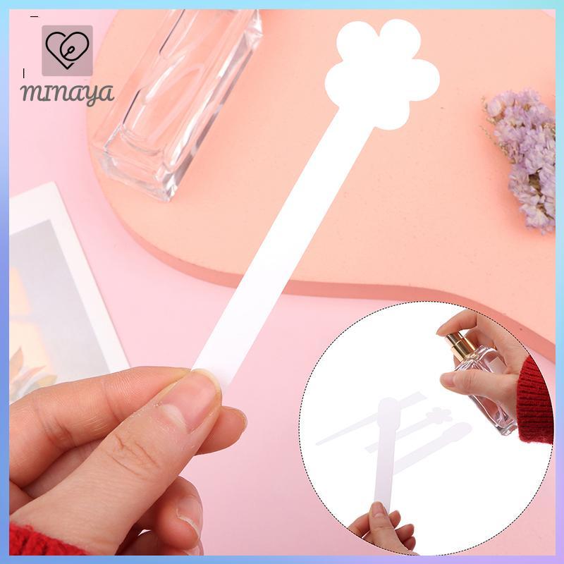 [MINAYA] 100 Cái / lốc Kiểm Tra Đầu Tròn Nước Hoa Thử Nghiệm Dải Giấy Hình Hoa VN