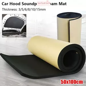 Thảm xốp làm chết âm thanh ITRUMPET 1 cuộn, Thảm cách âm tự dính 3 / 5 / 6 / 8 / 10 / 15mm, Thảm cách âm xốp cao su 100x50cm Tấm cách âm mui xe ô tô Tấm cách âm cho xe tải SUV ô tô