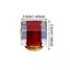 AN.MART 15mm Nắp Chai Nước Hoa Bayonet Báo Chí Nắp Đa Năng Có Màu Sắc Trong Suốt Acrylic Chai Thủy Tinh Phù Hợp Với VN