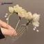 AN.MART Thanh Lịch Vintage Hợp Kim Kẹp Tóc Thiết Kế Mộc Lan Phụ Kiện Tóc Kiểu Tóc Tăng Cường Trang Trí Mũ Tóc VN