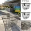 Giỏ sau xe đạp PYCOU, Dễ dàng lắp đặt Giỏ xe đạp leo núi bền cố định, Giỏ sau xe đạp kim loại có thể điều chỉnh màu bạc Phụ kiện xe đạp gấp cho trẻ em