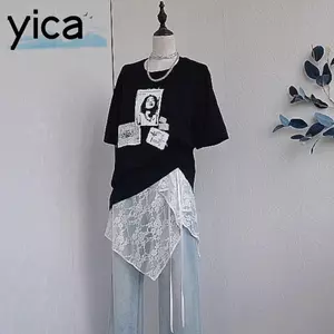 Váy buộc dây YICA, Váy quấn nhẹ ngắn, Váy băng thiết kế nhiều lớp dành cho nữ