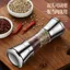 Máy xay tiêu hai đầu bằng thép không gỉ hai đầu bằng thép không gỉ Muối biển Gia vị Hướng dẫn sử dụng Chai gia vị Chai mài gia dụng CCX2