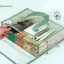 BeautifulHomeA 1 Thư mục cầm tay chống nước trong suốt di động dung tích lớn, Túi đựng hồ sơ có thể mở rộng, Túi đựng hồ sơ tự dính PVC VN