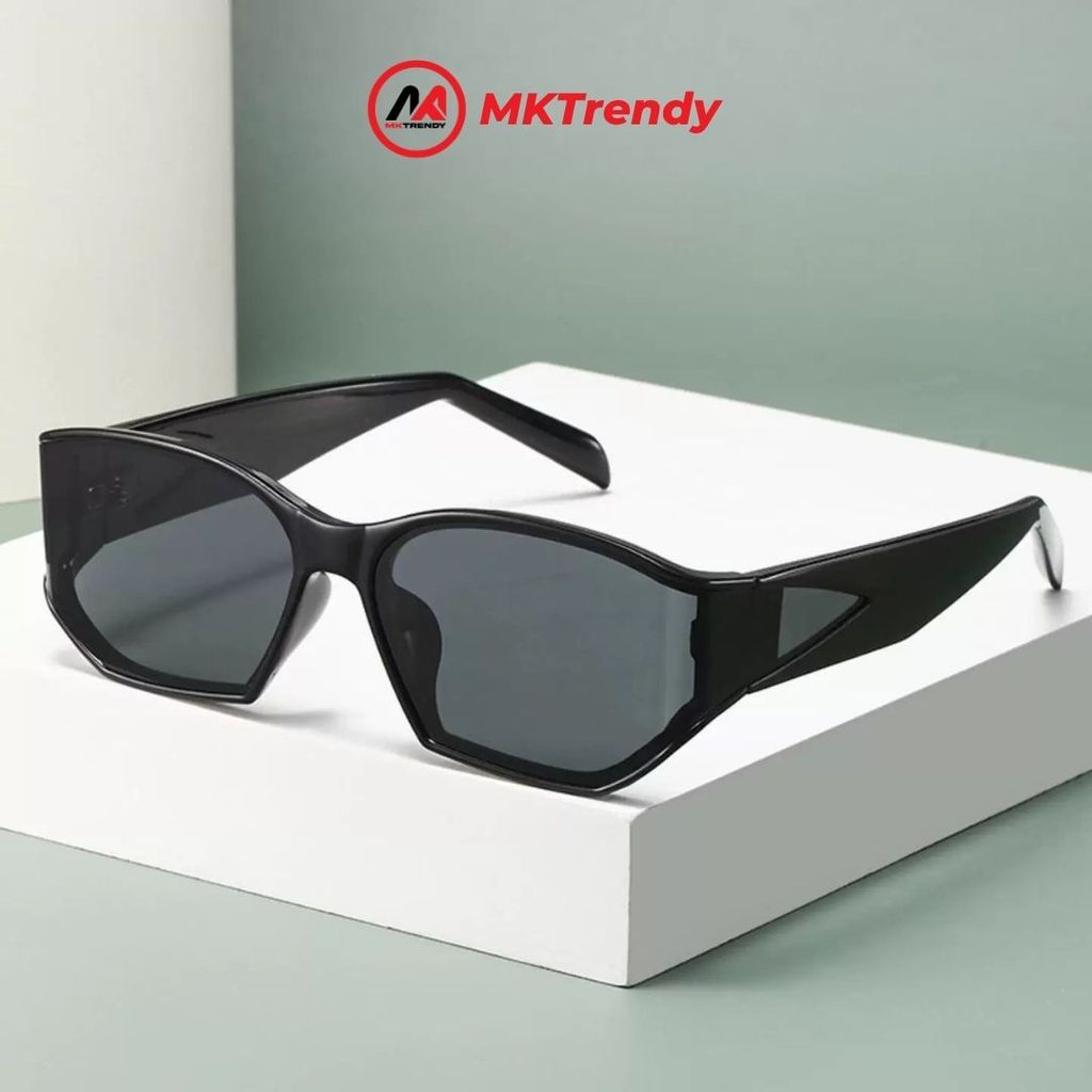 Kính râm thời trang gọng vuông MKTRENDY kính đổi màu chống tia UV phong cách sang trọng T18