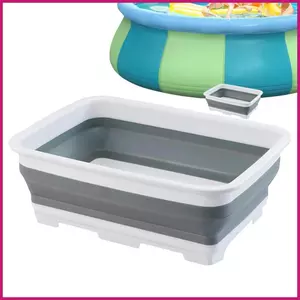 Chậu Ngâm Chân Chống Trơn Trượt Di Động Có Thể Gập Lại Khay Bể Bơi Ngâm Chân Cho Gia Đình Ngoài Trời Sân Sau shopidaevn