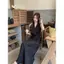 Phong cách Hàn Quốc Phong cách mới Phong cách nhẹ nhàng Đầm ren cổ chữ V Tính khí mùa hè Niche Slimer Look Pleated A @ -