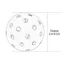 LACYESUK 40 Lỗ Pickleball, Tầm Nhìn Cao Hiệu Suất Tốt 74MM Pickleball, Thi Đấu Màu Sắc Tươi Sáng Tiêu Chuẩn 26g Mỗi Bóng Pickleball Huấn Luyện Bóng Phụ Kiện Thực Hành