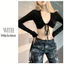 Milyfashion Ngắn Top Ren Dài Tay T Pure Desire Mỏng Hơn Nhìn Mỏng Ngọt Ngào Y2K AVJH