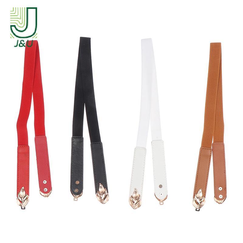 [J & U-T] Thắt lưng thời trang nữ N Thắt lưng co giãn Dây thắt lưng Bule mỏng