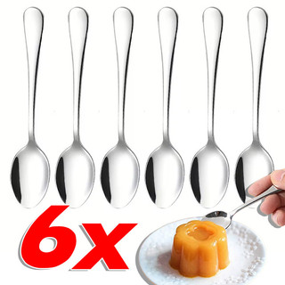 1 / 3 / 6 Thìa Ăn Bằng Thép Không Gỉ Bền Đẹp - Thìa Canh Tay Cầm Dài Dày Bộ Đồ Ăn Nhà Bếp
