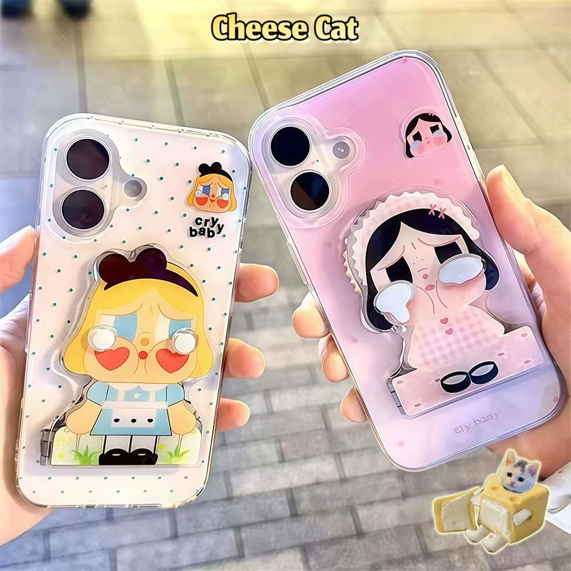 Gương Trang Điểm Giá Đỡ Điện Thoại cho CryBaby Ốp Lưng Điện Thoại iPhone 11 12 13 14 15 16E 17 Pro Max 7 Plus Xs Max XR