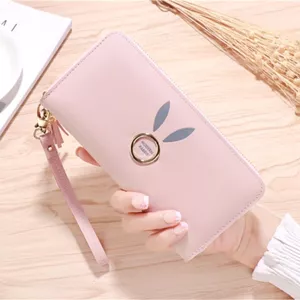 Ví Nữ Dài Hàn Quốc Ví Dung Tích Lớn Đa Chức Năng Ly Hợp Nhỏ Tươi Dây Kéo Túi Điện Thoại Di Động 6.3