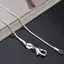 ECK Dài 16-28inch (40-80cm) Bạc Chokers Nelaces 1mm Rắn Dây Xích Nelace HOT