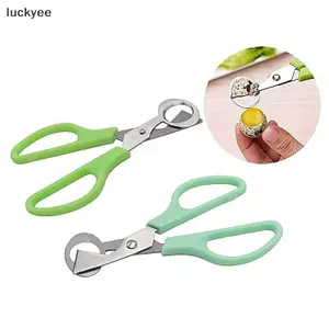 Luckyew Trứng Kéo Thép Không Gỉ Chim cút Trứng Kéo Dụng Cụ Mở Trứng Kẹp Sáng Tạo Bộ Dụng Cụ Dành Cho Phụ Kiện Nhà Bếp TQ