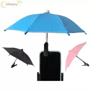 Giá đỡ ô che nắng cho điện thoại EDIWANY, có kẹp chống chói, chống nước, chống mưa, bảo vệ điện thoại khi dùng ngoài trời, lắp được trên xe đạp