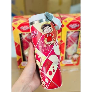 Ly Giữ Nhiệt Lifebuoy 900ml Hoạ Tiết Hoa Văn,