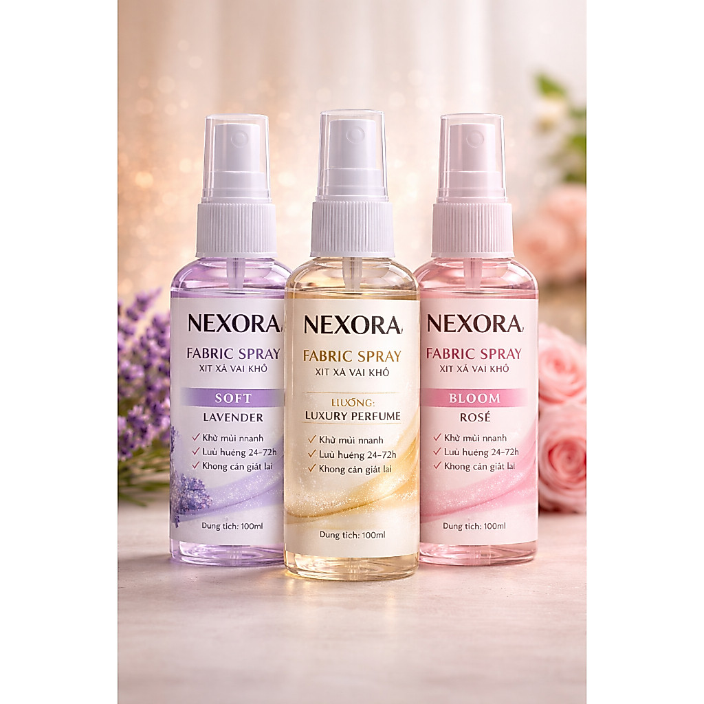 ComBo Nước Xã Vải Khô Hương Nước Hoa Lưu Hương 72h 100ml