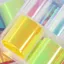 FAVORITEGOODS Dán Móng Tay Nghệ Thuật, Giấy Thủy Tinh Ánh Sáng Aurora Giấy Dán Móng Tay, 10 Cuộn Mảnh Chuyển Đề Can DIY Làm Móng Tay