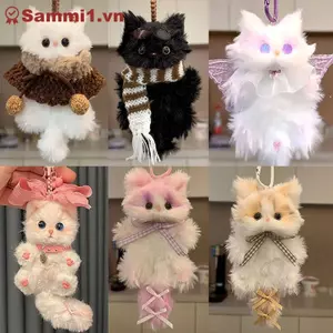Mặt dây chuyền mèo con sang trọng ZK Kawaii - Gói chất liệu DIY thủ công, Quà tặng treo dễ thương VN