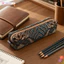 BEABOUT Bút Chì, Túi Đựng Bút Chì Phong Cách Thêu, Retro Mềm Cảm Ứng Chống Rơi Dễ Dàng Vệ Sinh Túi Cọ Trang Điểm Bé Gái
