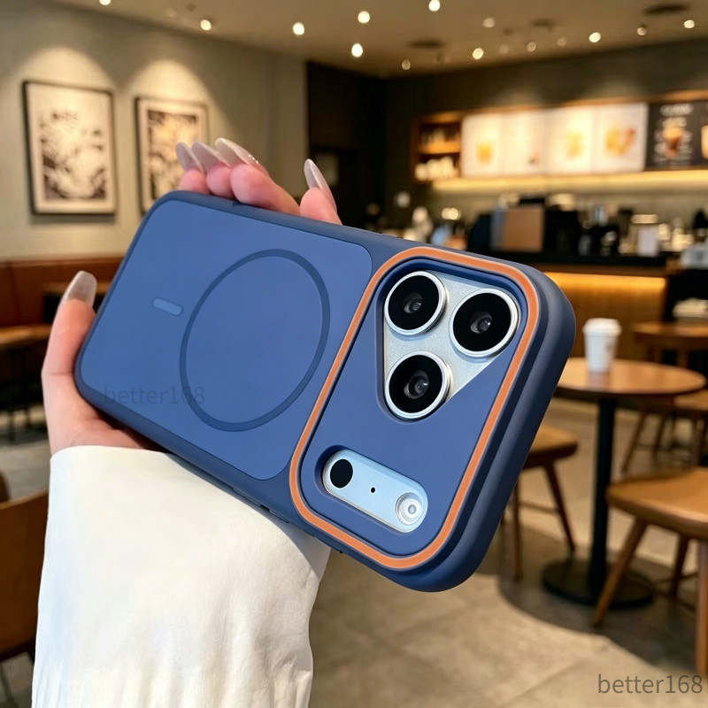 Ốp Lưng Cao Su Hút Từ Cho IPhone 13 14 15 16 17 Bảo Vệ Toàn Camera Hỗ Trợ Sạc Không Dây Chống Trượt Tiện Lợi