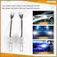 Bộ đèn pha LED siêu sáng 2X H3 100W 10000LM Bóng đèn DRL sương mù 6000K Trắng