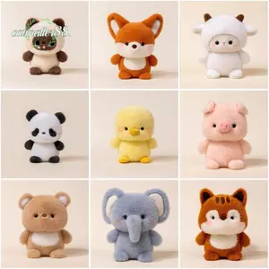 CATMALLER88 Búp Bê Đồng Hành Sang Trọng, Gối Thú Nhồi Bông Gấu Voi, Kawaii Siêu Mềm 16cm Sang Trọng Động Vật Đồ Chơi Sang Trọng Quà Tặng Ngủ