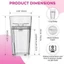 Cốc tập cai sữa WANYEDI, 360° Gói cốc thông minh tự ăn Rim Flow-Control, Cốc tập luyện trẻ mới biết đi chống rò rỉ Montessori cai sữa