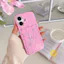 Phone Case For iPhone 17 Pro Max 16 15 Retro TPU Keychain Chain Rose Aesthetic Korean Cute