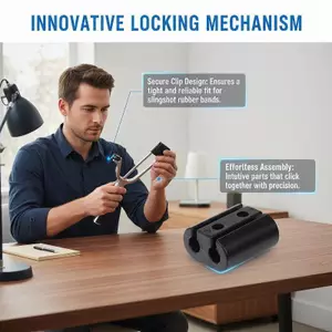 Springevenstar 2 Phụ kiện dây cao su gấp, Phụ tùng DIY, Kẹp dây cao su cố định, Phụ kiện dây cao su Springevenstar