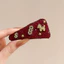 Năm Mới Đỏ Full Kim Cương May Mắn Pony Tóc Nữ Phong Cách Mới Bên Kẹp Bên Kẹp Mũ Đội Đầu Nổ Kẹp BB Kẹp TEXL