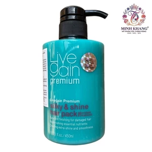 Hấp dầu siêu mượt nước hoa Livegain Premium Silky & Shine Hair Pack 450ml [ MK ]