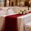 Cờ bàn voan JVSUB, 75 × 300cm / 75 × 100cm Vải voan vải tuyn Table Runner, Lưới gạc bán trong suốt Sheer Drapes Trang trí bàn cưới ngoài trời