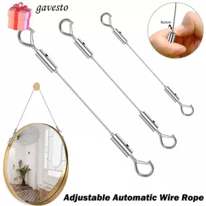 Dây treo GAVESTO, Dây thép không gỉ tự động, Treo ảnh dây phơi quần áo có thể điều chỉnh