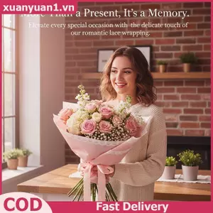 XUAN Trang Trí 20 Tờ Giấy Gói Hoa Nhựa Chống Thấm Nước Hoàn Hảo Cho Bó Hoa Và Quà Tặng VN