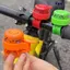 Chuông xe đạp CQCJ, 3,5 * 2,6cm 7 kiểu còi vui nhộn cho trẻ em, Chuông bé gái nhiều màu chất lượng cao cho phụ kiện tay lái xe đạp