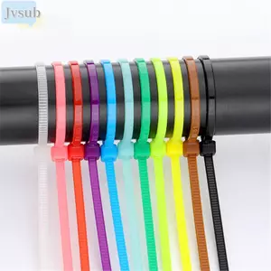 JVSUB 100 Cái / gói Dây Buộc Cáp Bền Hoàn Thiện Dây Kéo Tự Khóa