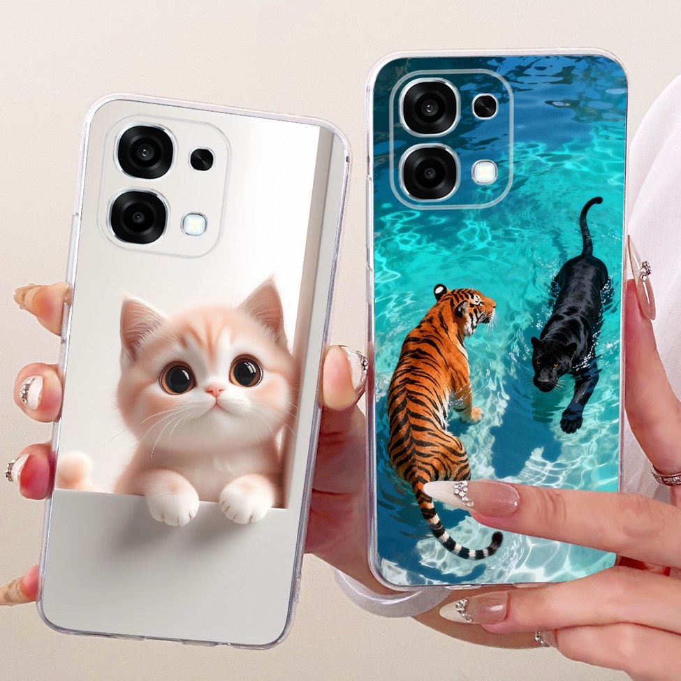 Trong Suốt Cho Oppo A6 Pro 4G CPH2799 5G CPH2781 Vỏ Cho Oppo A6 Pro Thẩm Mỹ Hoạt Hình Dễ Thương Thời Trang Bướm Vẽ Ngộ nghĩnh