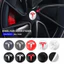 4 Miếng Dán Logo Nắp Trung Tâm Tesla 56mm - Đề Can Trung Tâm Bánh Xe Bền Chống Thấm Nước Cho Model 3 / Y / S / X Phụ Kiện Bảo Vệ Ô Tô