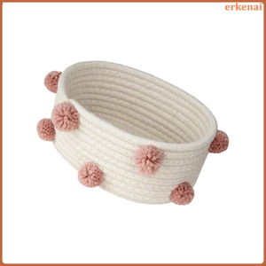 Giỏ Chứa Đồ Cotton Tổ Chức Dệt Mỹ Phẩm Dệt Vải Dệt Phòng Tắm Tổ Chức Mặt Bàn erkenai