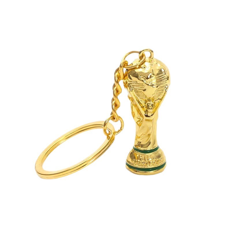 Móc Khóa Cúp World Cup 2026 Hợp Kim Kẽm Cao Cấp Phụ Kiện Treo Balo Quà Tặng Fan Bóng Đá