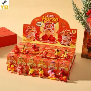 < YEI > 24 Chiếc 2026 Năm Ngựa Móc Khóa Mặt Dây Chuyền Hộp Bất Ngờ Pony Anime Mô Hình Búp Bê Móc Khóa Hộp Mù Đồ Chơi Quà Tặng Móc Khóa Xe Mới