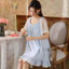 Nữ Ren Mềm + Cotton Váy Ngủ Nữ Vintage Retro Cotton Đồ Ngủ Váy Ngủ Váy Ngủ