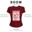 BOOM Áo Baby Tee Nữ Cotton Ôm Body-Áo Thun Ngắn Tay Y2K In Hình PhongCách Mùa Hè, Cổ Tròn Hàng Đầucách hàn quốc phong199
