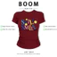 BOOM Áo Baby Tee Nữ Cotton Ôm Body-Áo Thun Ngắn Tay Y2K In Hình PhongCách Mùa Hè, Cổ Tròn Hàng Đầucách hàn quốc phong225