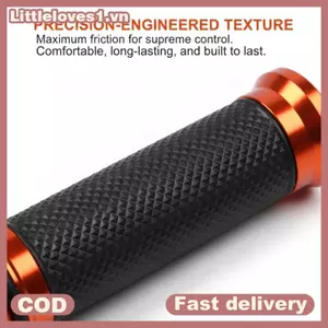 Littleloves1 22-24mm Tay Lái Xe Máy Tay Cầm Cao Su Chống Trơn Trượt Hợp Kim Nhôm Mềm Cho Xe Tay Ga Xe Máy Hố Bikefortable Cưỡi Phụ Kiện VN